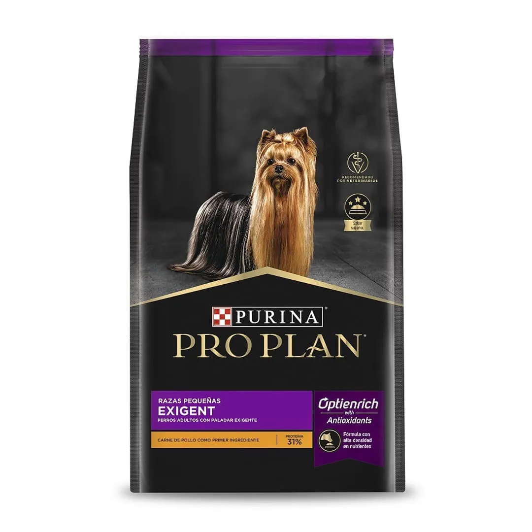 Pro Plan Dog Adulto Razas Pequeñas Exigent de Pollo y Arroz 3Kg