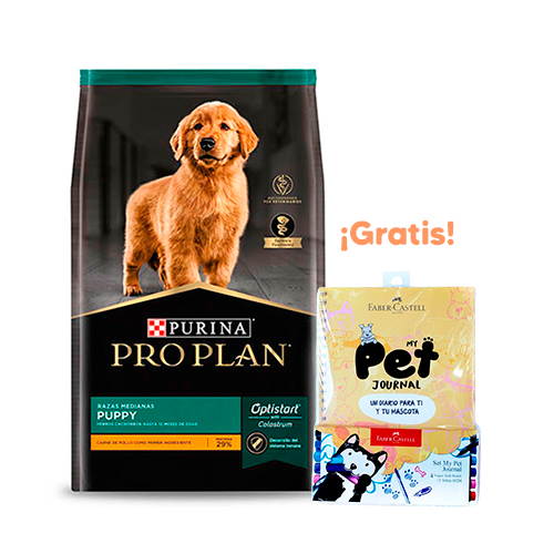Vetoquinol Suplemento para Perros y Gatos Nutrical 120.5Gr Pro Plan Dog Puppy Razas Medianas Complete de Pollo y Arroz 3Kg