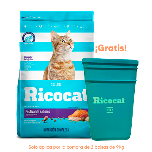 Ricocat Adulto Festival de Sabores 9kg