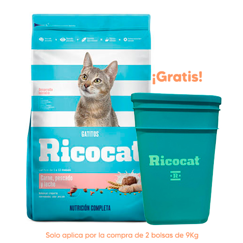 Ricocat Gatitos Carne, Pescado y Leche 9kg