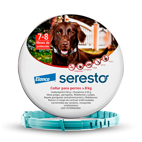 Seresto Collar Antipulgas para Perros Mayor de 8Kg