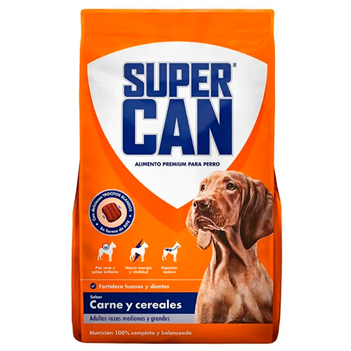 Supercan Adulto Carne y Cereales Raza Mediana y Grande