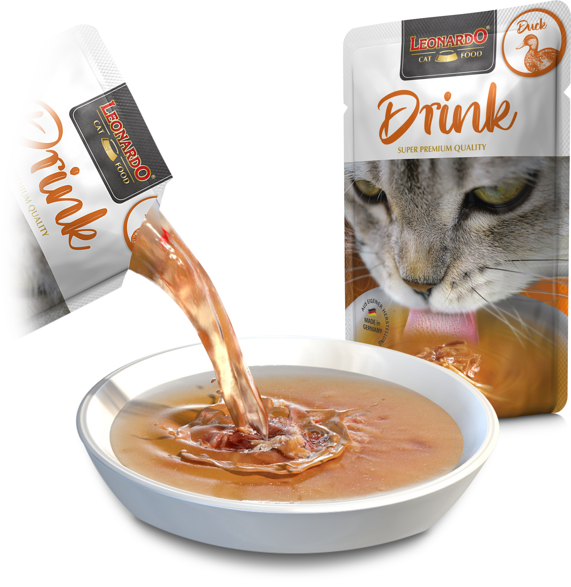 Leonardo Cat Drink Pato 40Gr