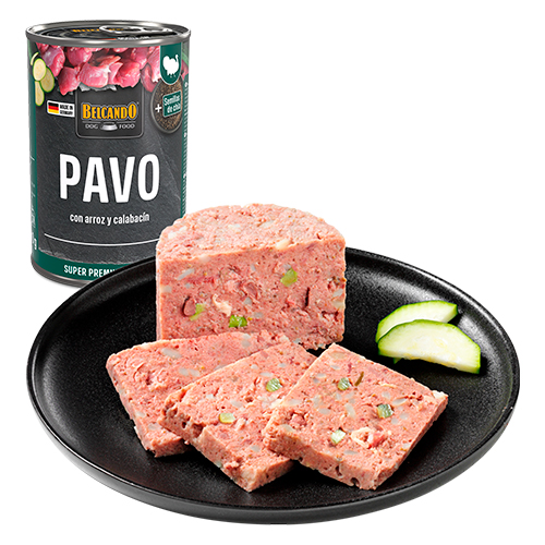 Belcando Dog Lata Junior Pavo, Arroz y Calabacin