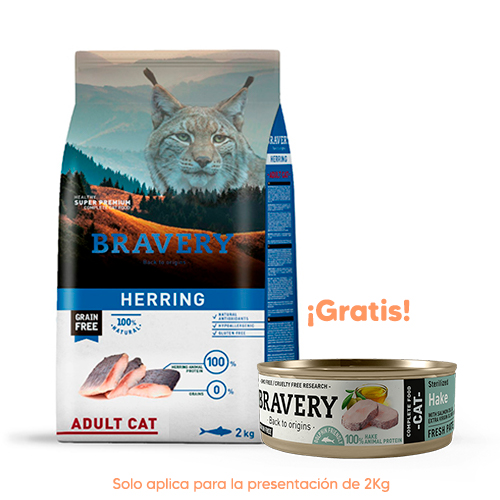 Bravery Gato Adulto Sterilized Herring 2kg