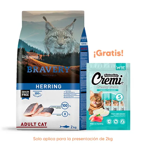 Bravery Gato Adulto Herring 2kg