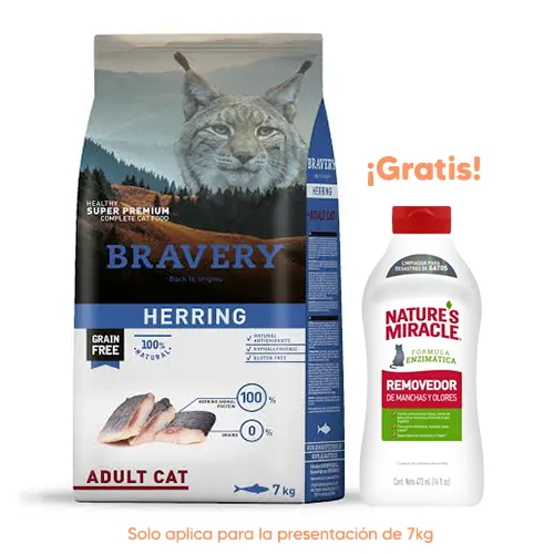 Bravery Gato Adulto Herring 7kg
