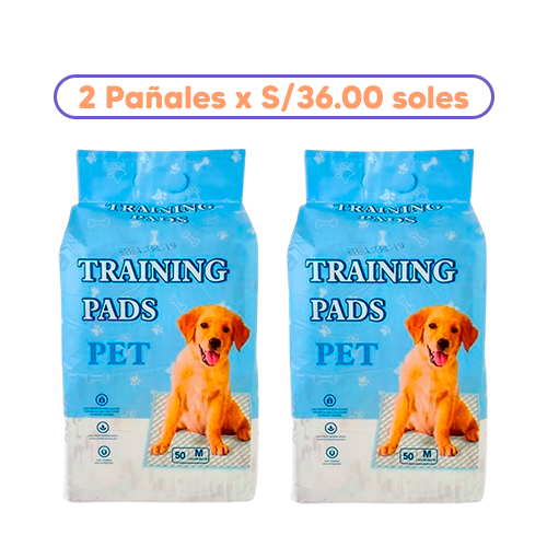 Promoción 2 Training Pads Medium 50 Unidades 40x60cm