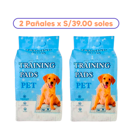 Promoción 2 Training Pads Medium 50 Unidades 40x60cm