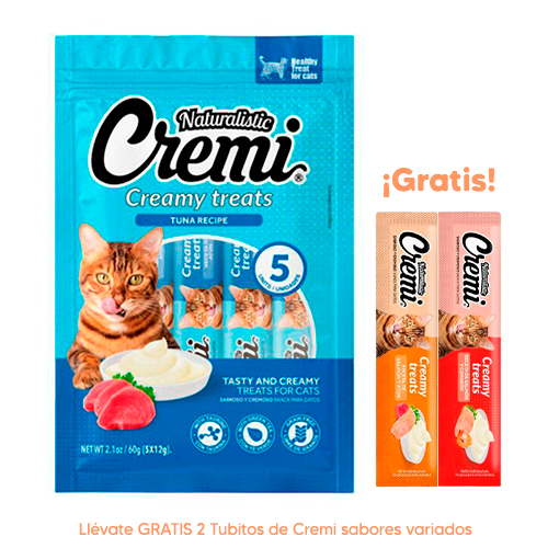 Dentalife Snack Grande 196Gr 7 Uni Cremi Creamy Treats Atún 5 Unidades x 12Gr