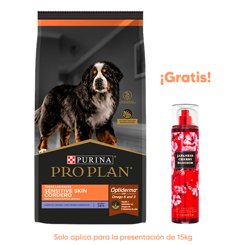 Pro Plan Dog Adulto Sensitive Skin Todas las Razas Cordero 15Kg