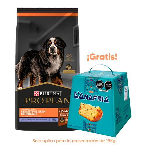 Pro Plan Dog Adulto Sensitive Skin Todas las Razas Cordero 15KG