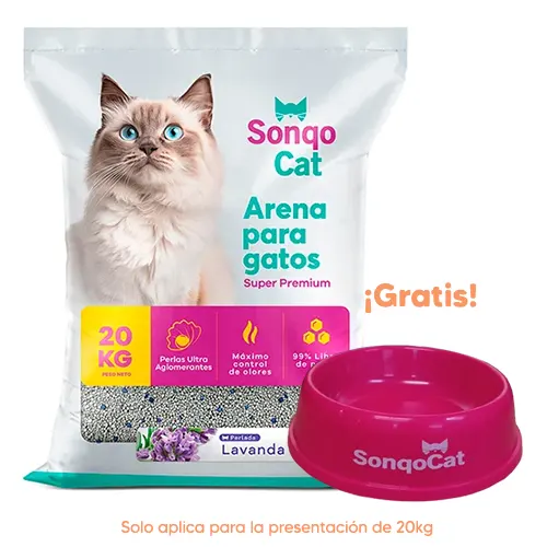 Arena Perlada Aroma Lavanda Sonqo Cat 20kg