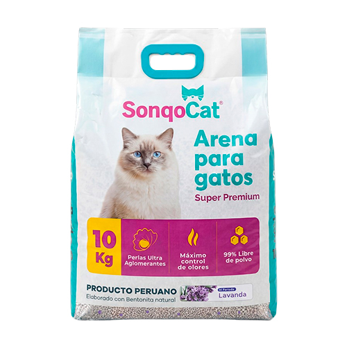 Arena Perlada Aroma Lavanda Sonqo Cat 10kg