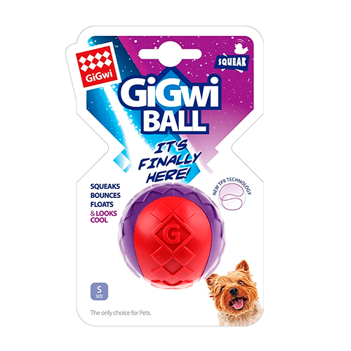 Gigwi Ball bola color rojo y morado
