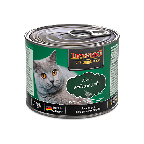 Leonardo Cat Lata Quality Selection Pato 200gr