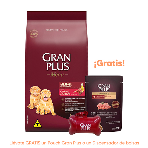 Pipeta Antipulgas para Gato Bravecto Plus Spot On 2.8 a 6.25Kg 250mg Gran Plus Menú Perro Cachorro Raza Mediana y Grande Carne y Arroz 3Kg