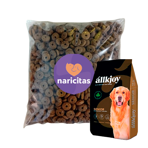 Granel Allkjoy Perro Senior Todas las Razas Carne de Res 500Gr