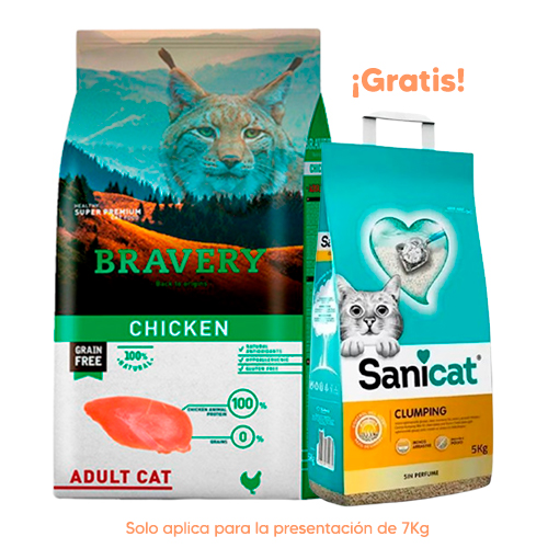 Bravery Gato Adulto Chicken Bravery Gato Adulto Chicken 7kg