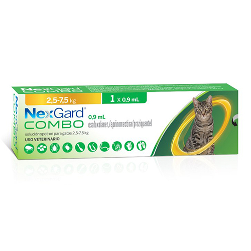 NexGard Antipulgas Gato 0.9ml de 2.5Kg a 7.5Kg