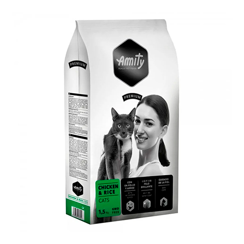 Amity Gato Adulto Pollo y Arroz 1.5Kg