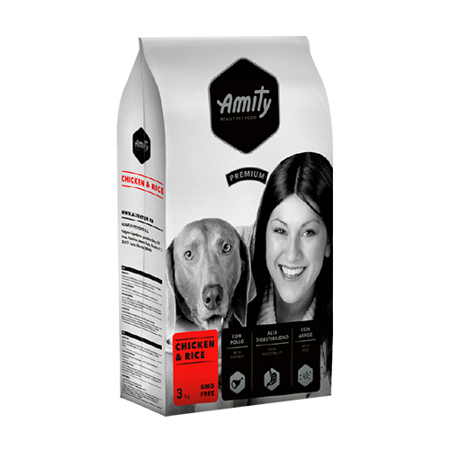 Amity Perro Adulto Pollo y Arroz 3Kg