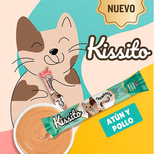 Kissito Gato Adulto sabor Atún y Pollo Empaque de 4 Unidades x 14Gr
