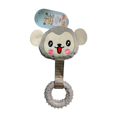 La Mascota de Keli Hueso juguete monito con ruedita