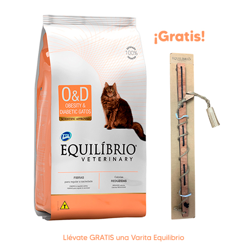 Equilibrio Gato Veterinary O&D Obeso y Diabético 2Kg
