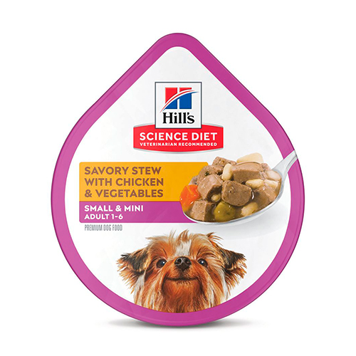 Hills SD Tray Adulto Small & Mini Stew Pollo y Vegetales 99Gr