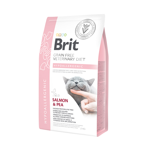 Brit Grain Free Vet Diets As Cat Hypoallergenic Salmón & Pea 2Kg