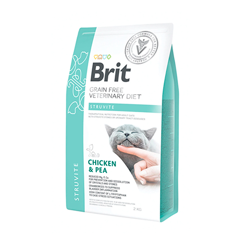 Brit Grain Free Vet Diets As Cat Struvite Chicken & Pea 2kg