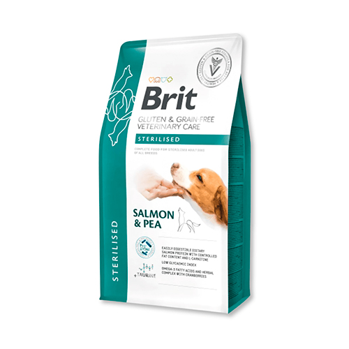 Brit Grain Free Vet Diets As Dog Sterilised Salmón & Pea 2Kg
