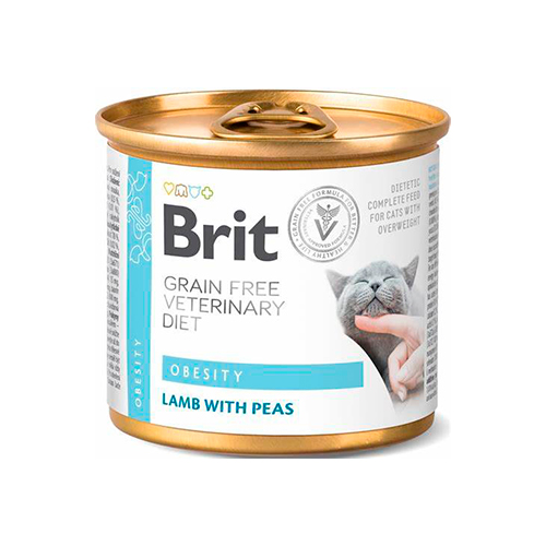 Brit Grain Free Vet Diets Lata Cat Obesity 200Gr