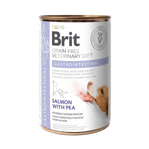 Brit Grain Free Vet Diets Lata Dog Gastrointestinal Salmón With Pea 400Gr