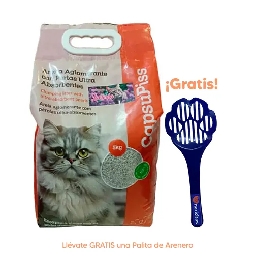 Capsufet Arena Granulada con Perlas Lavanda Capsupiss 5Kg