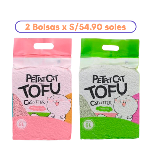 Promoción 2 Arenas Tofu Cat Litter con Aroma 2.5Kg