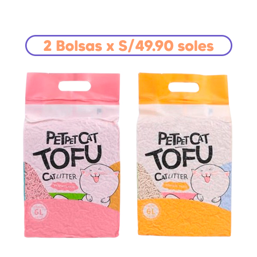 Promoción 2 Arenas Tofu Cat Litter con Aroma de cualquier presentación