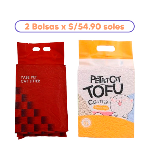 Promoción 2 Arenas Tofu Cat Litter con Aroma