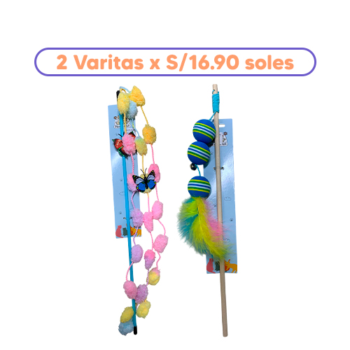 Promoción 2 varitas de la Mascota de Keli de cualquier presentación