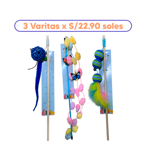 Promoción 3 varitas de la Mascota de Keli de cualquier presentación