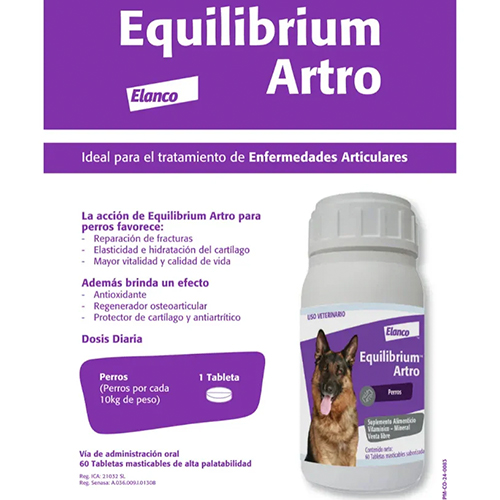 Equilibrium Artro Suplemento Vitamínico 60 Tabletas