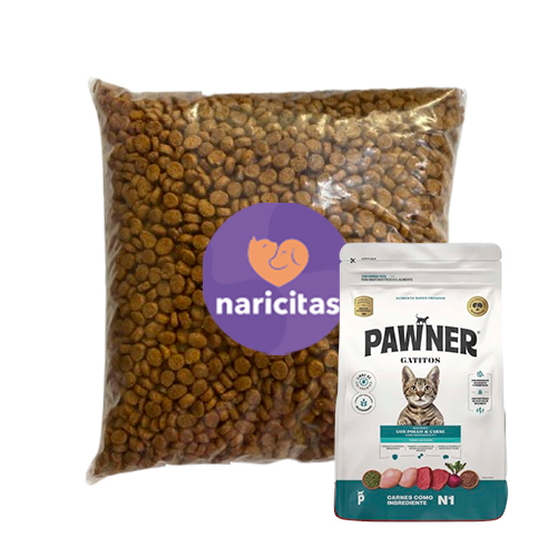 Granel Pawner Gato Kitten Todas las Razas Pollo y Carne 500Gr