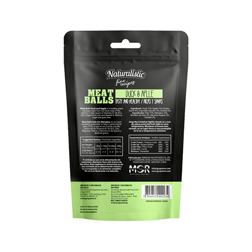 Naturalistic Fine Recipes Meatballs Duck & Apple Grain Free 100Gr
