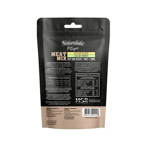 Naturalistic Fine Recipes Meatmix Chicken with Goji & Duck with Cranberry Grain Free 100Gr
