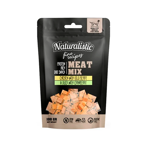 Naturalistic Fine Recipes Meatmix Chicken with Goji & Duck with Cranberry Grain Free 100Gr
