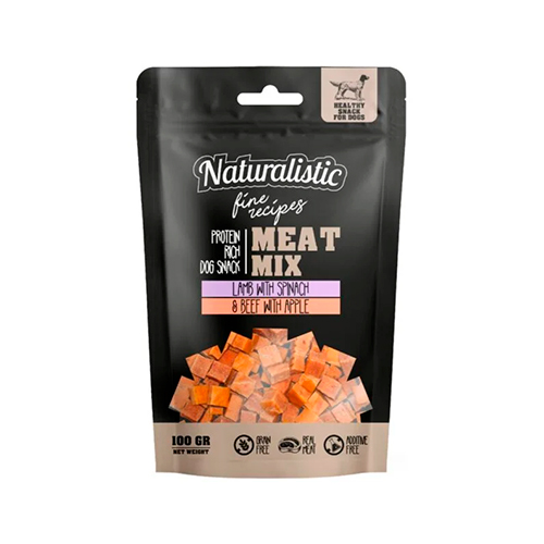 Naturalistic Fine Recipes Meatmix Lamb with Spinach & Beef with Apple Grain Free 100Gr