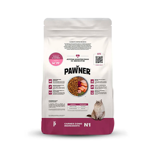 Pawner Gato Adulto Pollo y Salmón