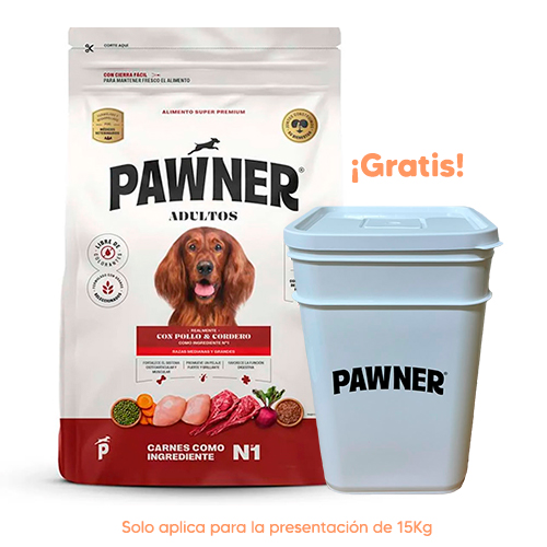 Pelota para Gato con pluma y Catnip Pawner Perro Adulto Raza Mediana y Grande Pollo y Cordero 15kg