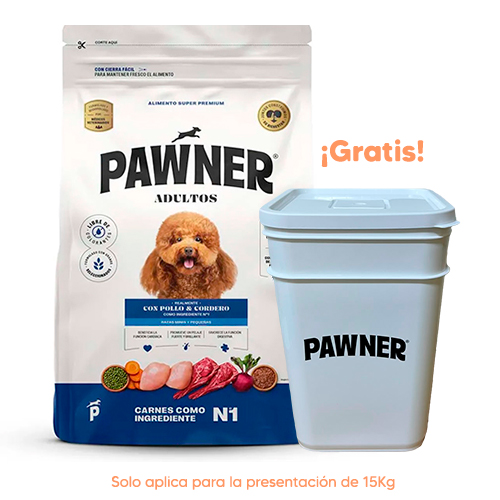 Pelota para Gato con pluma y Catnip Pawner Perro Adulto Raza Miniatura y Pequeña Pollo y Cordero 15kg